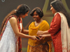 Suhasini felicitating Sheela