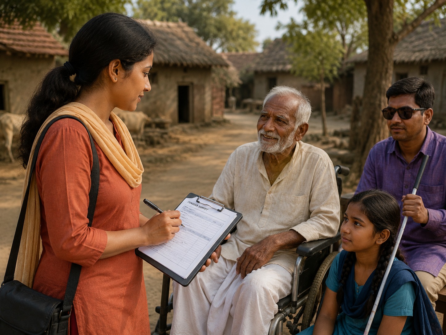 Census enumerators at work